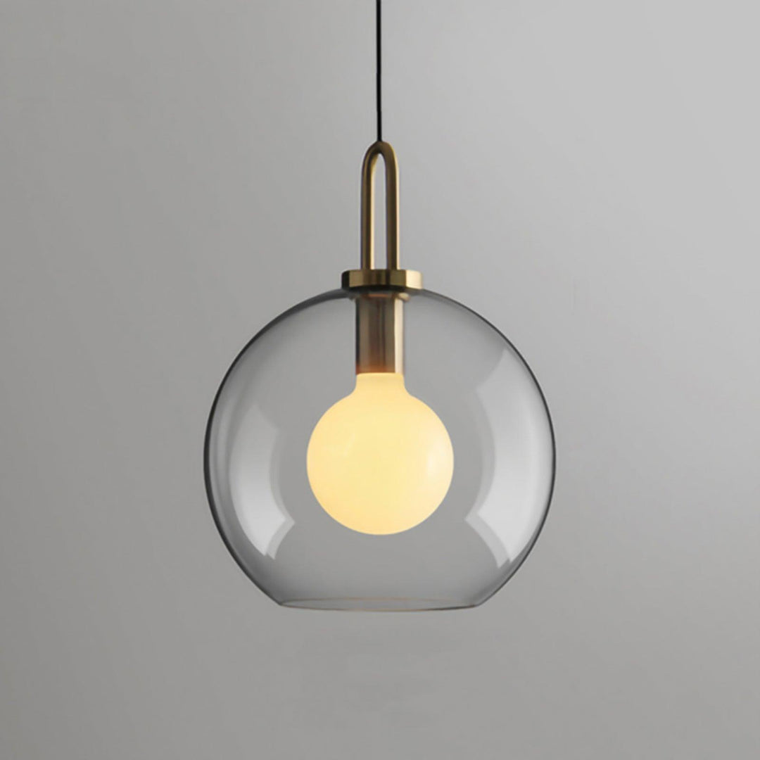 Copper-Plated Glass Plug-In Swag Pendant
