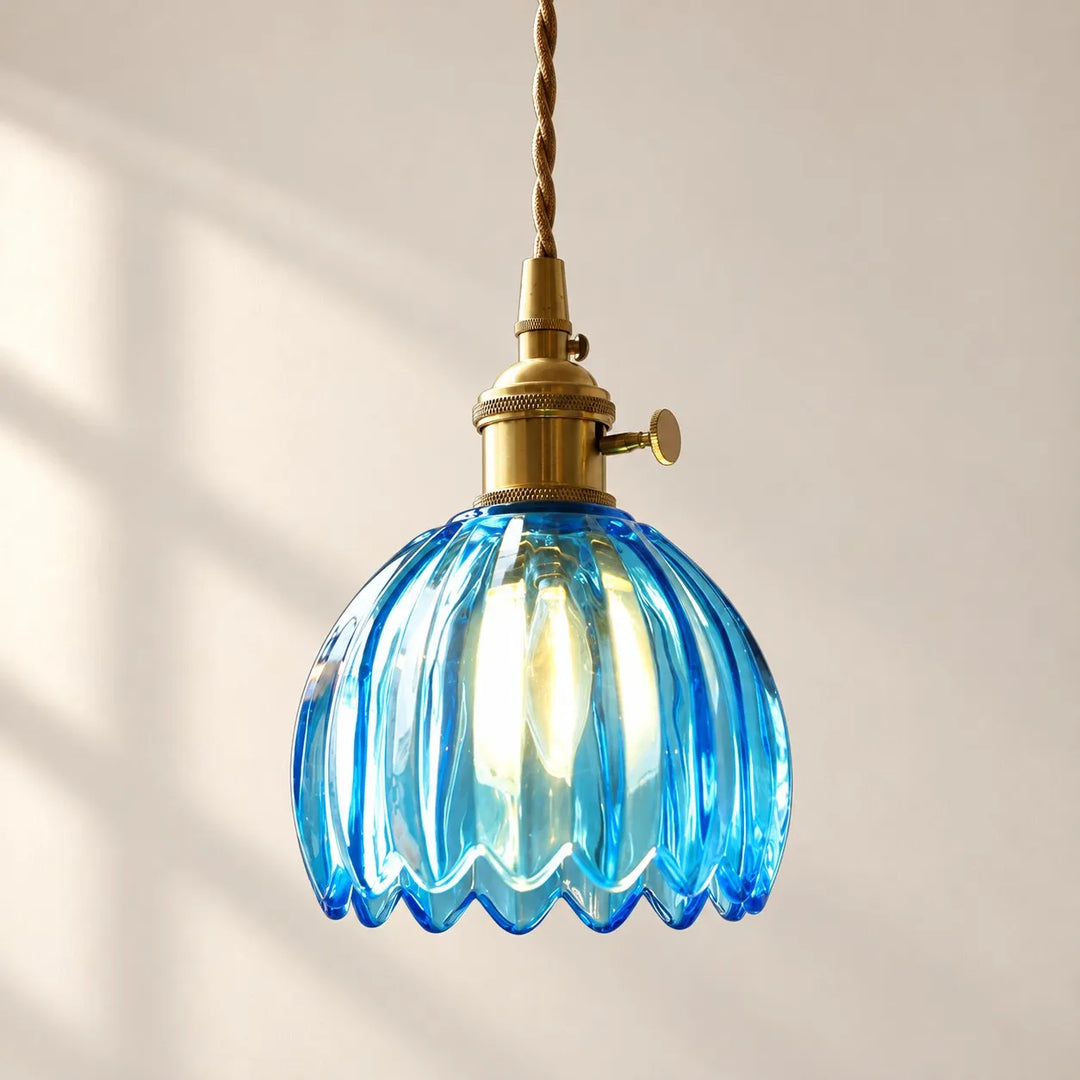 Nordic Colorful Flower Glass Pendant Lamp