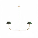 Load image into Gallery viewer, Foldray Scalloped Linear Chandelier - Leather Style for Dining Room
