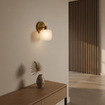 Cargar imagen en el visor de la Galería, Aplique de Pared de Vidrio Esmerilado Lirra Minimalista Moderna - Iluminación para Tocador de Baño