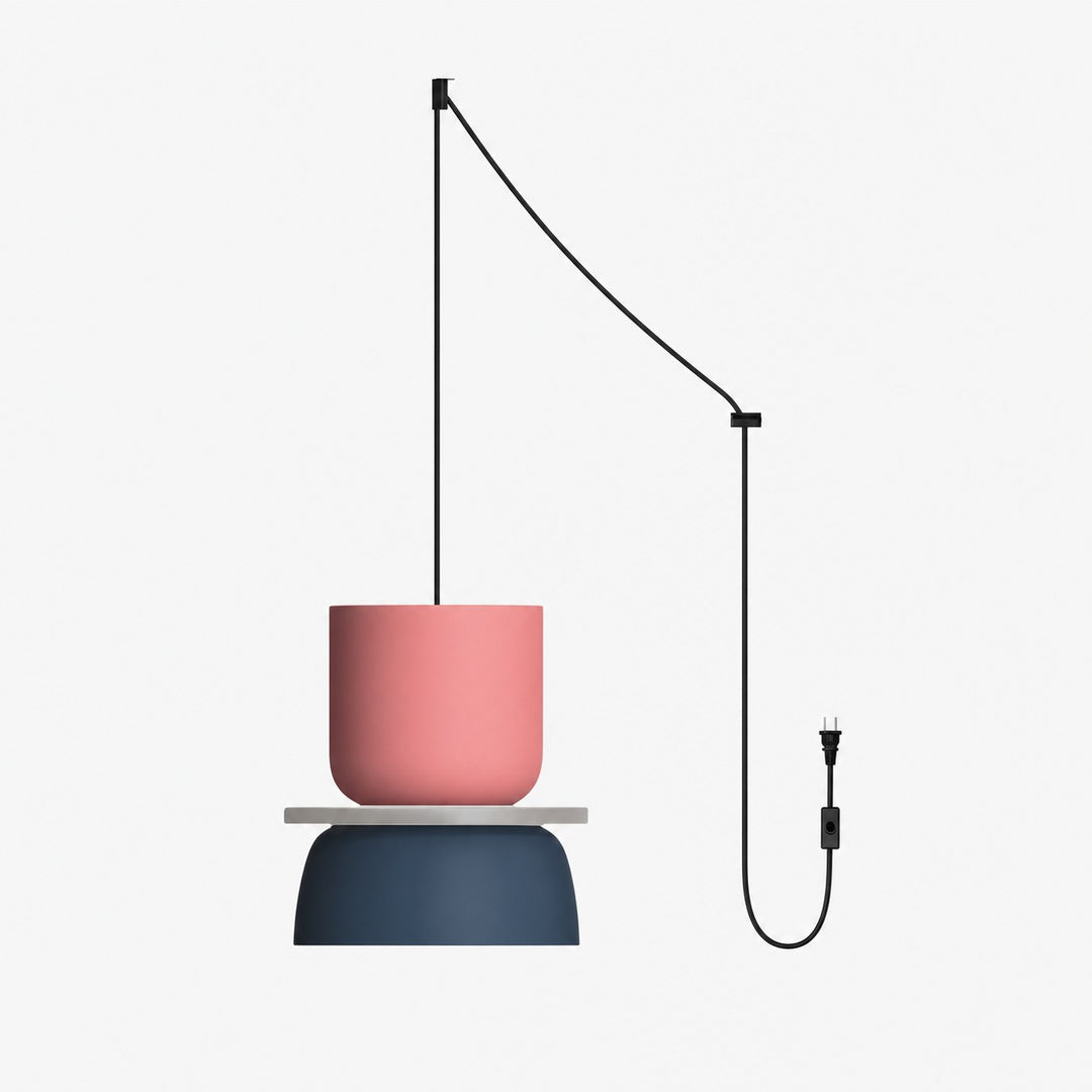 Macri Colorful Acrylic Plug-In Pendant Light