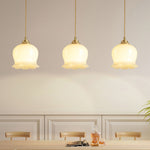 Load image into Gallery viewer, Brass Resin Petal Plug-In Pendant