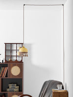 Charger l'image dans la visionneuse de galerie, Tasseled Brass Glass Swag Pendant Light