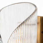 Bild in Gallery-Viewer laden, Vintage Ripple Glass Wall Sconce