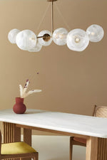 Load image into Gallery viewer, Pawrior Multi-head Organic Glass Spherical Chandelier - Modern Cloud Design Branch Light
