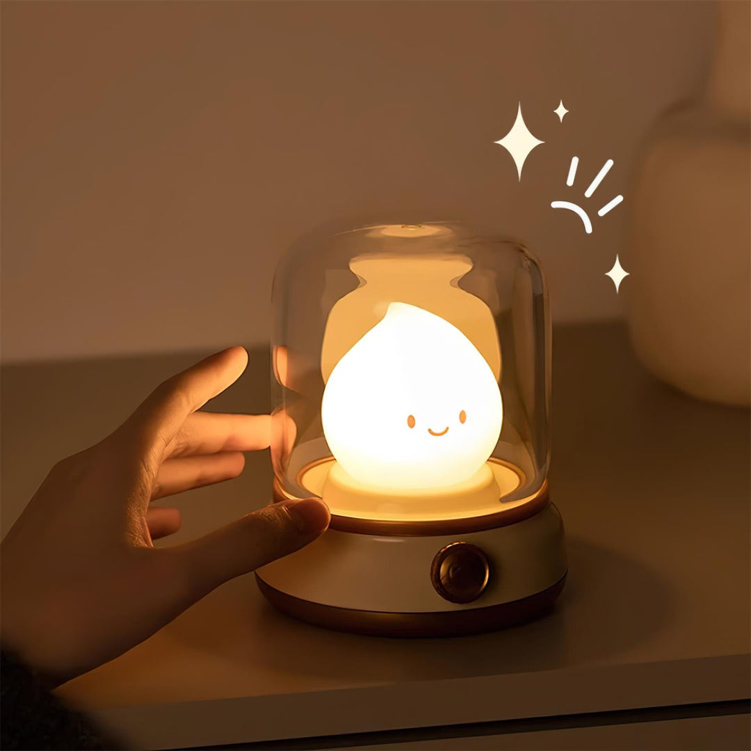 Luz nocturna pequeña LED con forma de llama