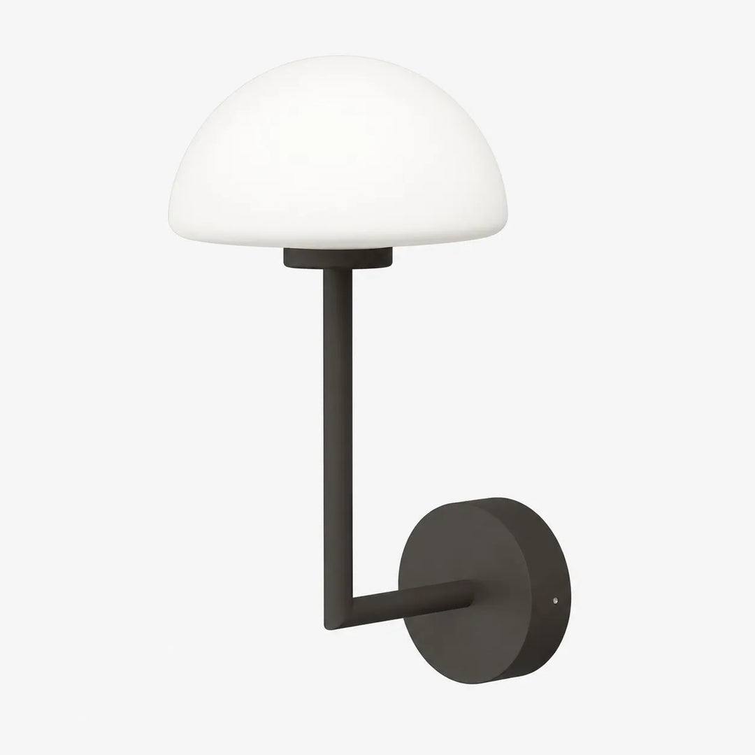 Modern Half-Moon Glass Wall Lamp