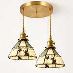 Charger l'image dans la visionneuse de galerie, Cat and Butterfly Stained Glass Pendant Light