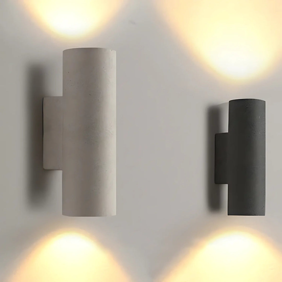 Mitternachtsglühen minimalistische Zement Innen- und Außenwandleuchte