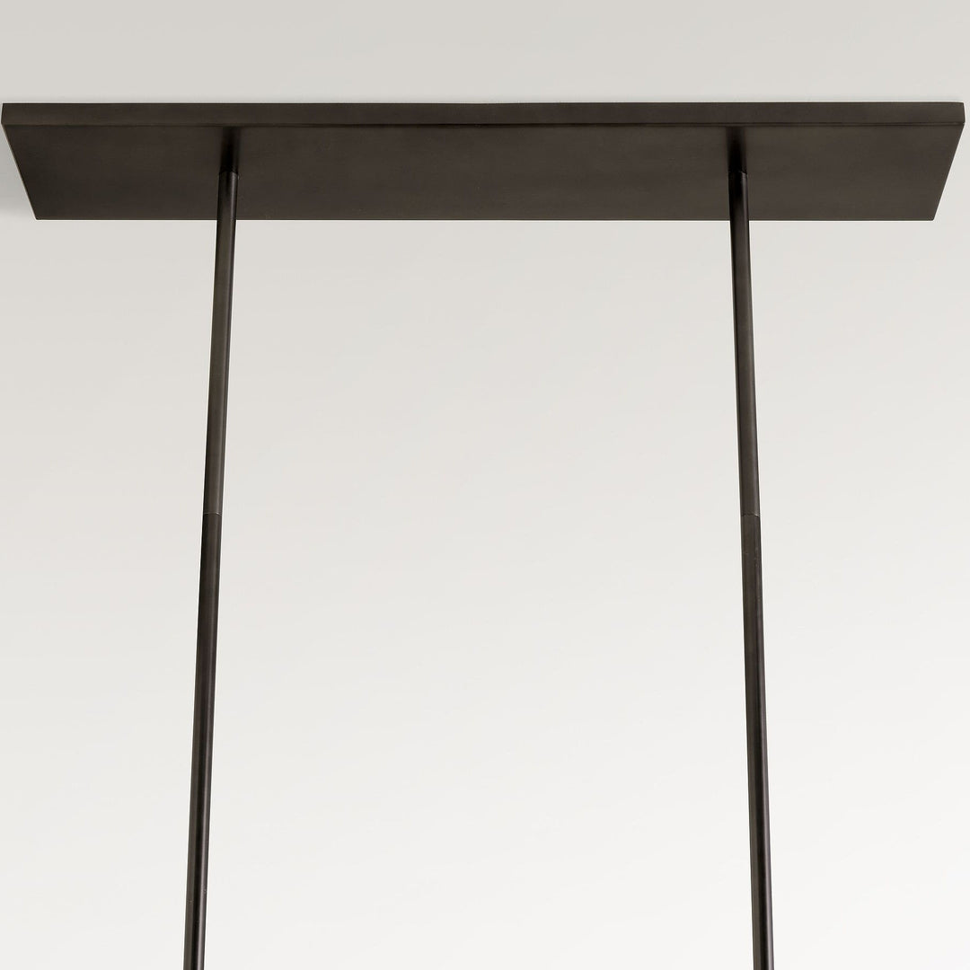 Glavira Recycled Glass Linear Chandelier - Elegant Modern Lighting