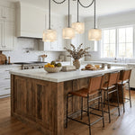 Bild in Gallery-Viewer laden, Frosted Alabaster Multi-Light Hardwired Chandelier
