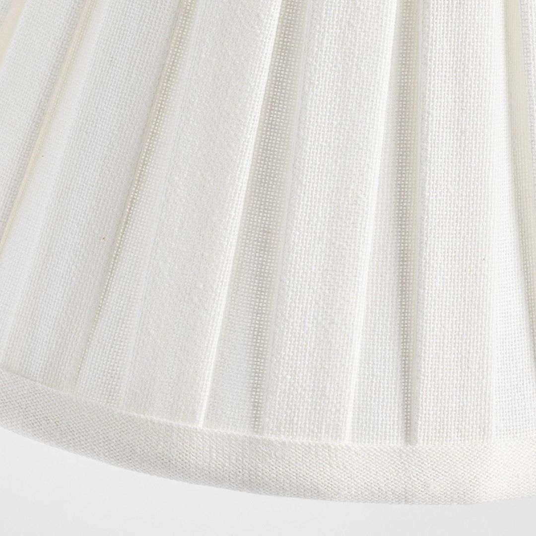 Lámpara colgante plisada de tela Luvora: elegante lámpara colgante de latón para comedor