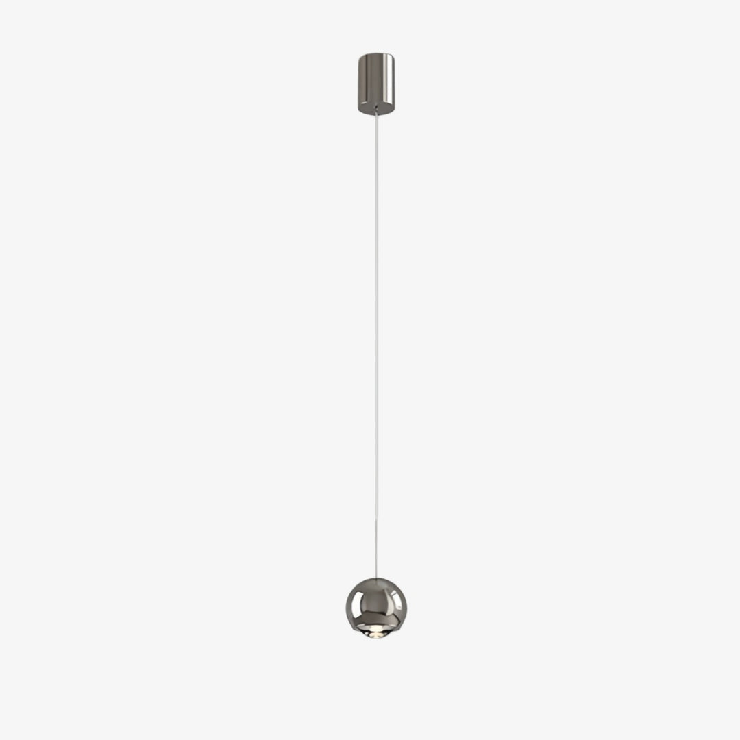Lámpara colgante minimalista Veridia ajustable manualmente - Lámpara colgante de diseño globular para comedor