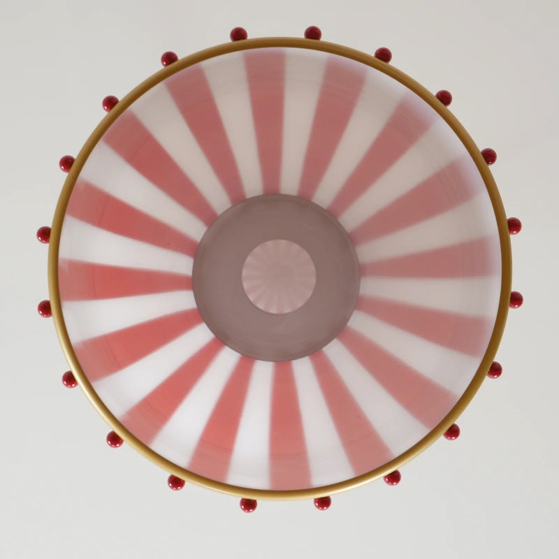 Suspension rayée ludique Festilo - Verre et résine modernes pour cuisines et salles à manger