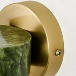 Bild in Gallery-Viewer laden, Brass wall plate and jade stone edge detail