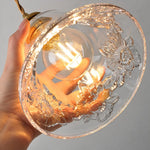 Cargar imagen en el visor de la Galería, Glass Flower Vase Pendant Light