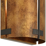 Charger l'image dans la visionneuse de galerie, Applique murale rustique Rustivon - Abat-jour en métal courbé de style ancien pour chambre à coucher