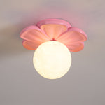 Bild in der Galerieansicht laden, Creme Blüte Blumen Deckenlampe
