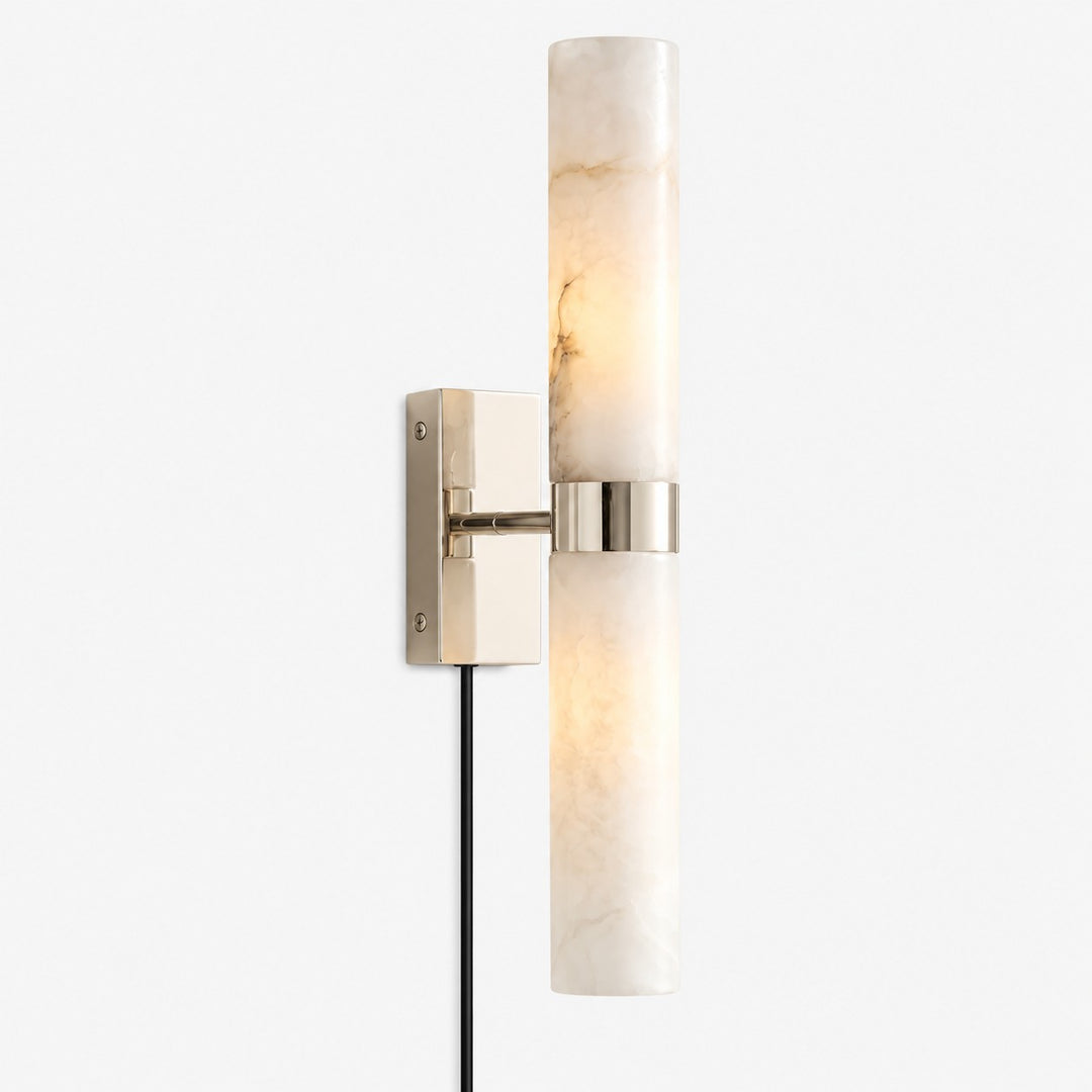 Modern Double Tube Design Plug-In Wall Sconce