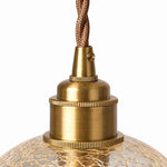 Bild in Gallery-Viewer laden, Copper Base Crackled Glass Globe Pendant Light