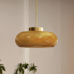 Load image into Gallery viewer, Shard Nordic Brass Glass Pendant Light