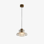Cargar imagen en el visor de la Galería, Style C clear brass pendant light