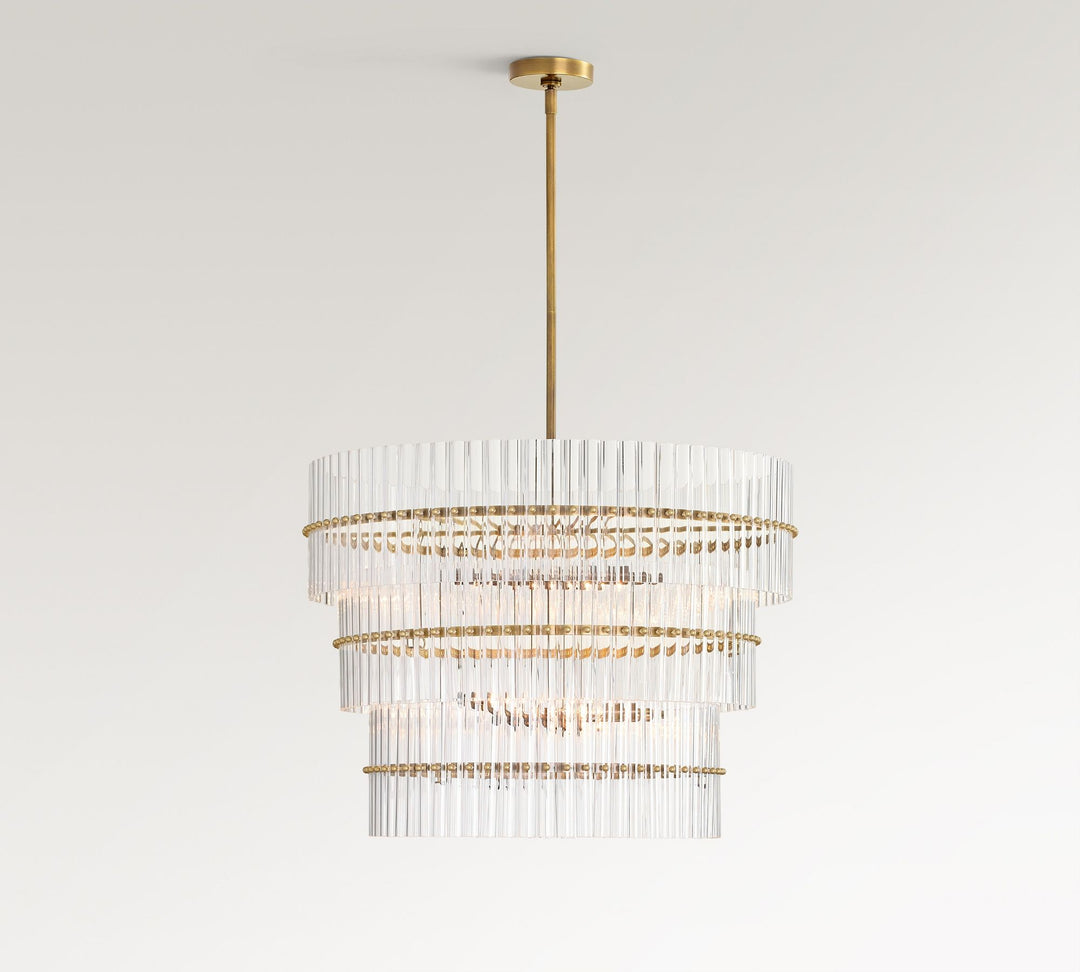 Lámpara colgante de cristal Lumora: estilo moderno de araña de cristal