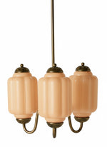 Cargar imagen en el visor de la Galería, Lámpara colgante Eloise de vidrio lechoso festoneado de inspiración vintage: lámpara de acento moderna para cocina y dormitorio.
