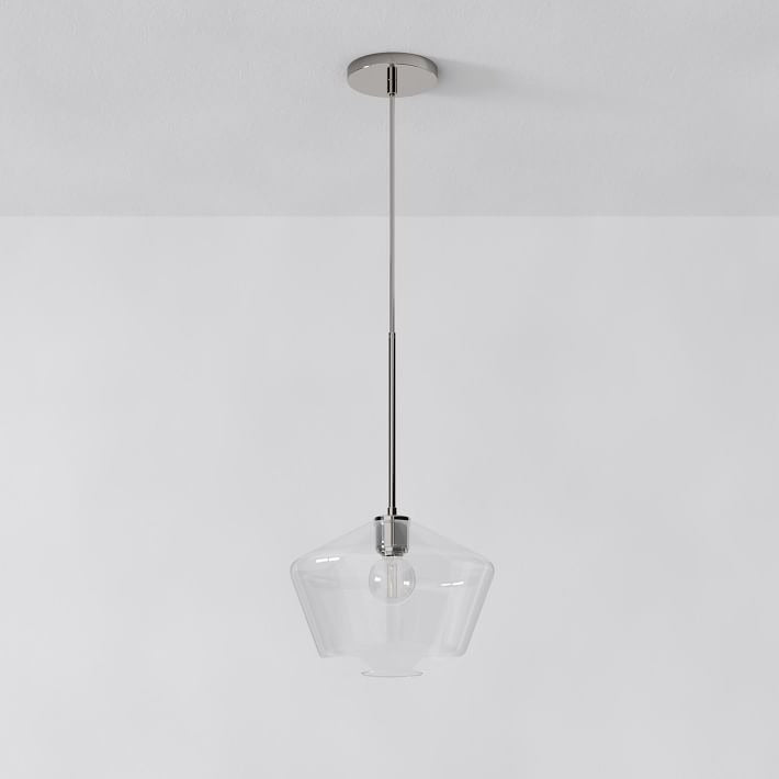 Merin Transparent Glass Sculpture Geometric Chandelier