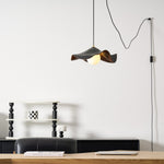 Bild in Gallery-Viewer laden, Leaf Vein Glass Plug-In Pendant Lamp