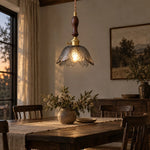 Cargar imagen en el visor de la Galería, Vintage Flower Glass Pendant Lamp