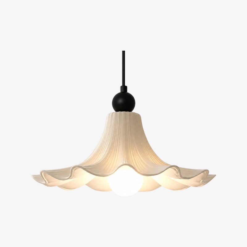 Cazelle French Vintage Flower Pendant Light – Retro Floral Hanging Lamp for Bedroom and Entryway