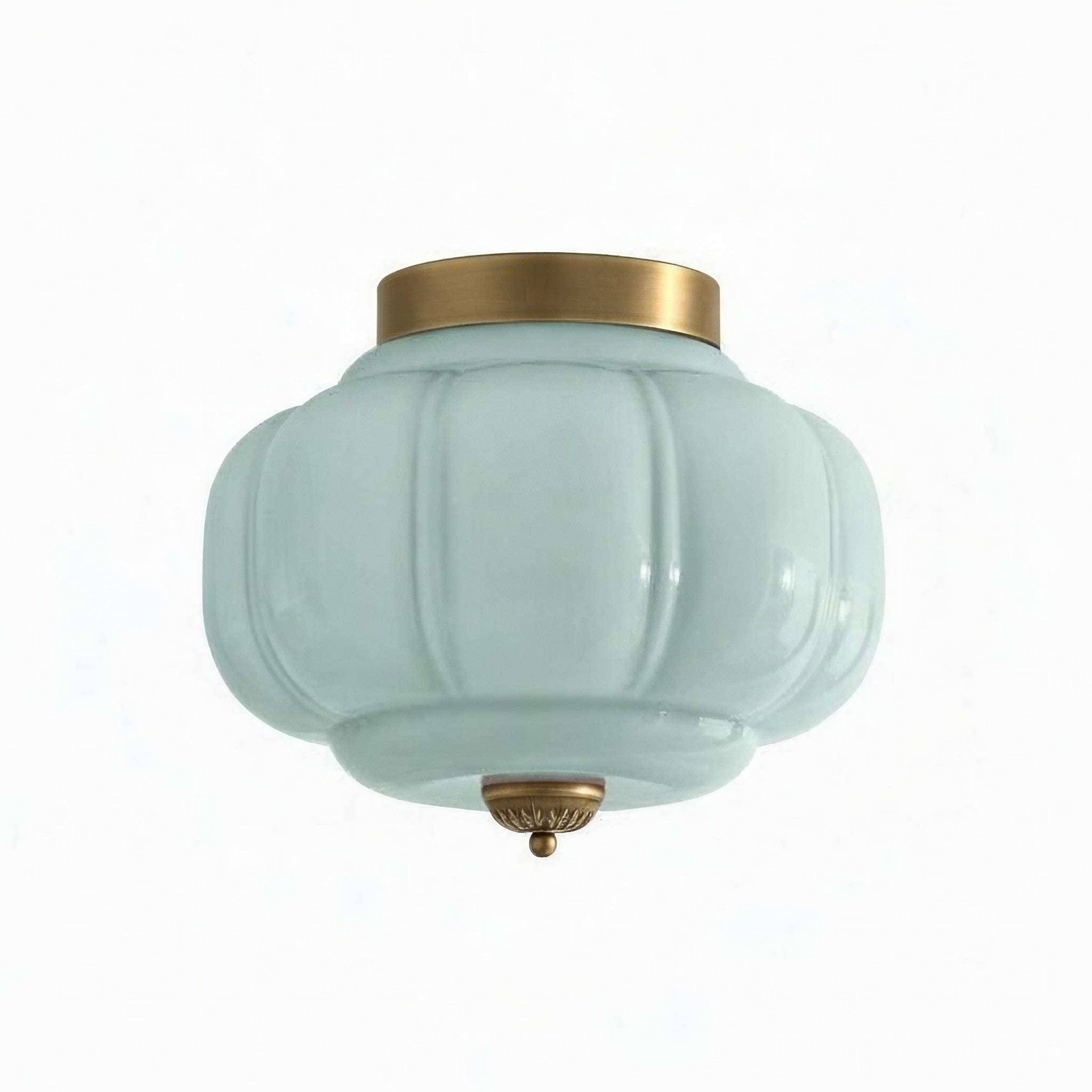 Eloise Flush Mount Milk Glass Ceiling Light – Modern Accent Lighting with Artistic Glass Shade