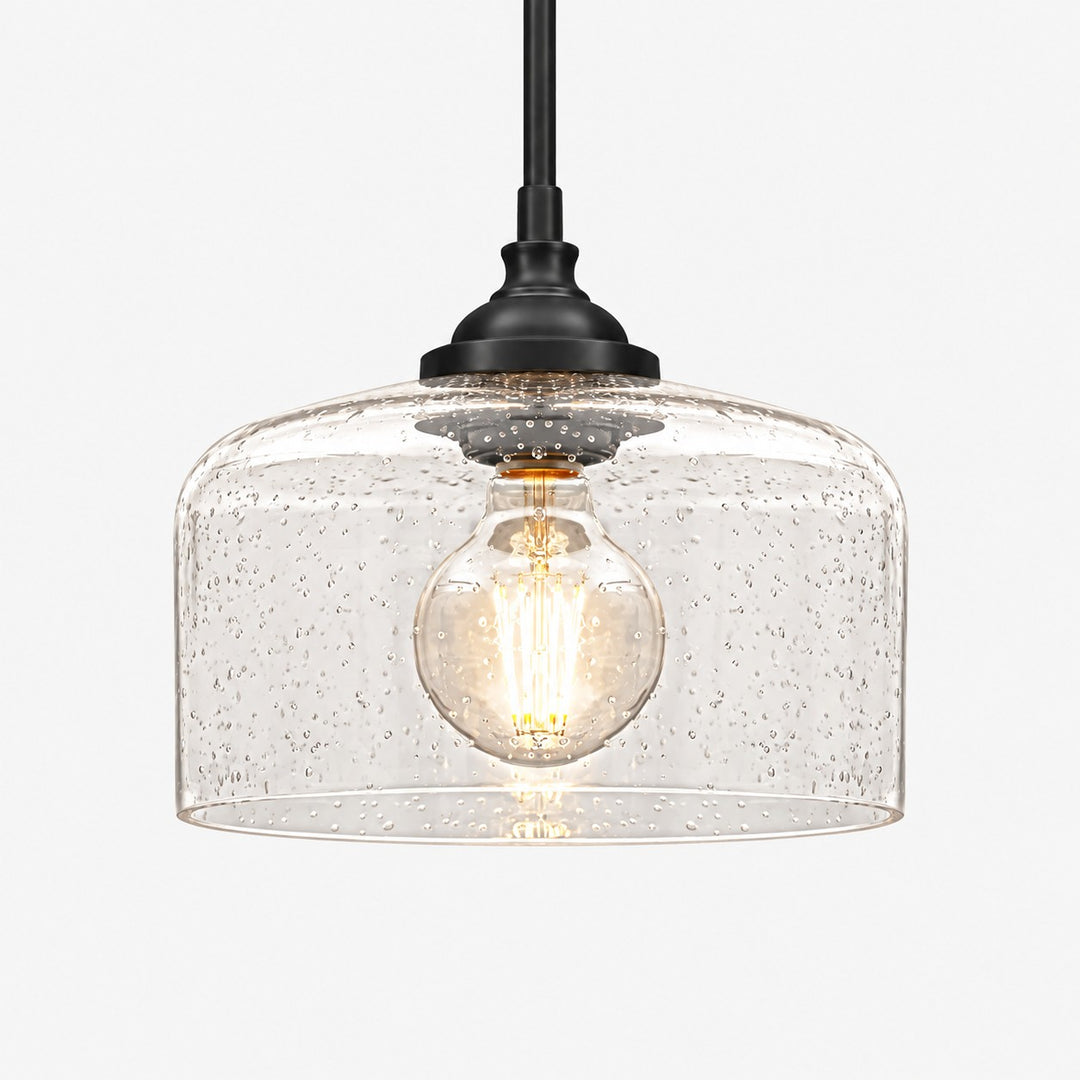Vintage Adjustable Glass Pendant Light
