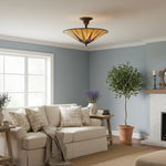 Load image into Gallery viewer, TF Colored Star Ceiling Light - Vintage Glass for Dining Rooms and Living Rooms