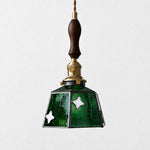 Bild in Gallery-Viewer laden, Handmade Stained Glass Bow Pendant Lamp