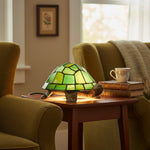 Load image into Gallery viewer, TiffStar Tortoise Art Glass Accent Lamp – Retro Style Decorative Bedside Lamp for Cozy Reading