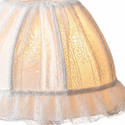 Fabric shade texture and warm light detail