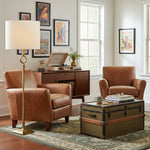 Bild in Gallery-Viewer laden, Trova Schmiedeeiserne Stehlampe - Einzelsäulendesign für Schlafzimmer- und Bürobeleuchtung