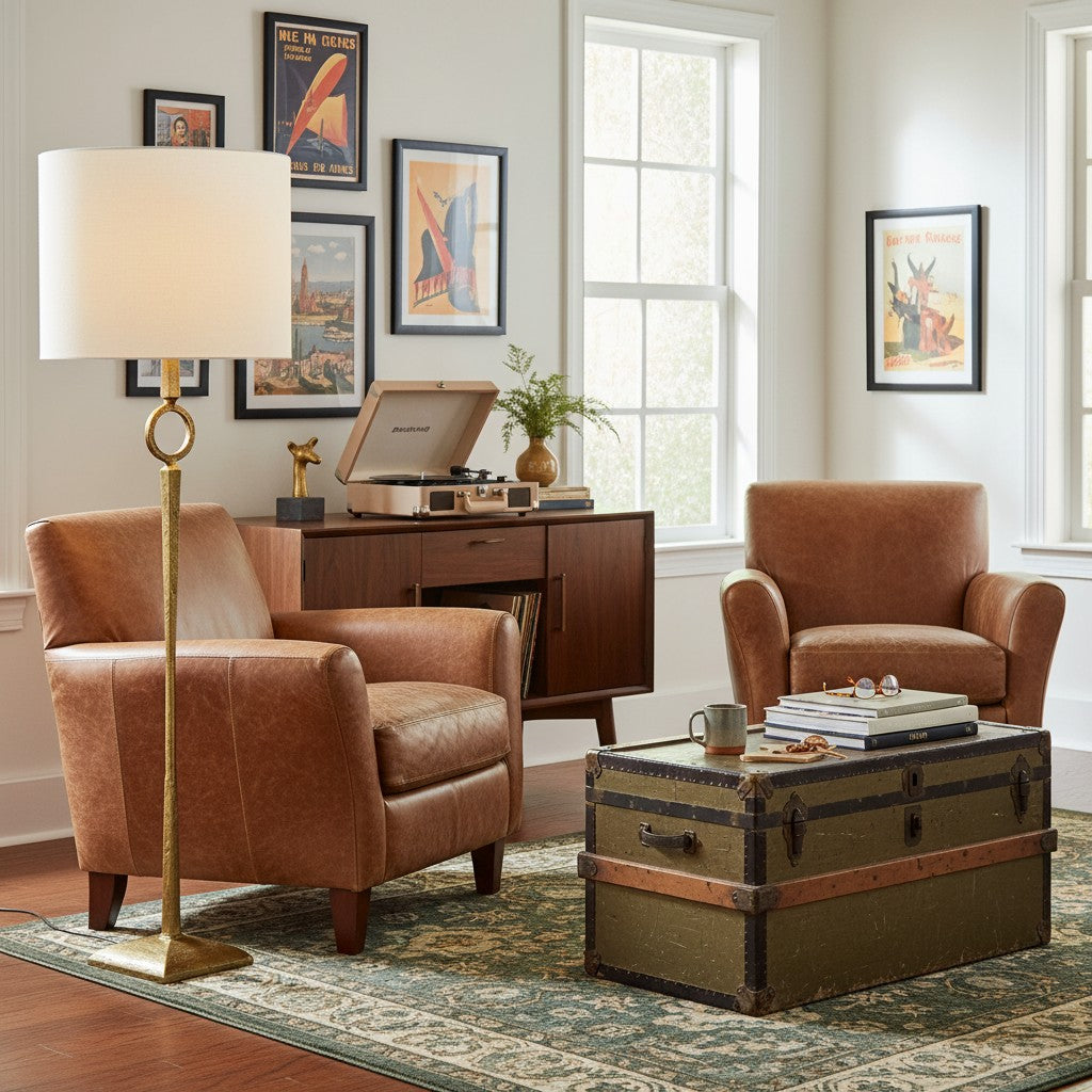 Trova Schmiedeeiserne Stehlampe - Einzelsäulendesign für Schlafzimmer- und Bürobeleuchtung