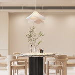 Load image into Gallery viewer, Ethereal Bloom French Floral Pleated Fabric Pendant Light
