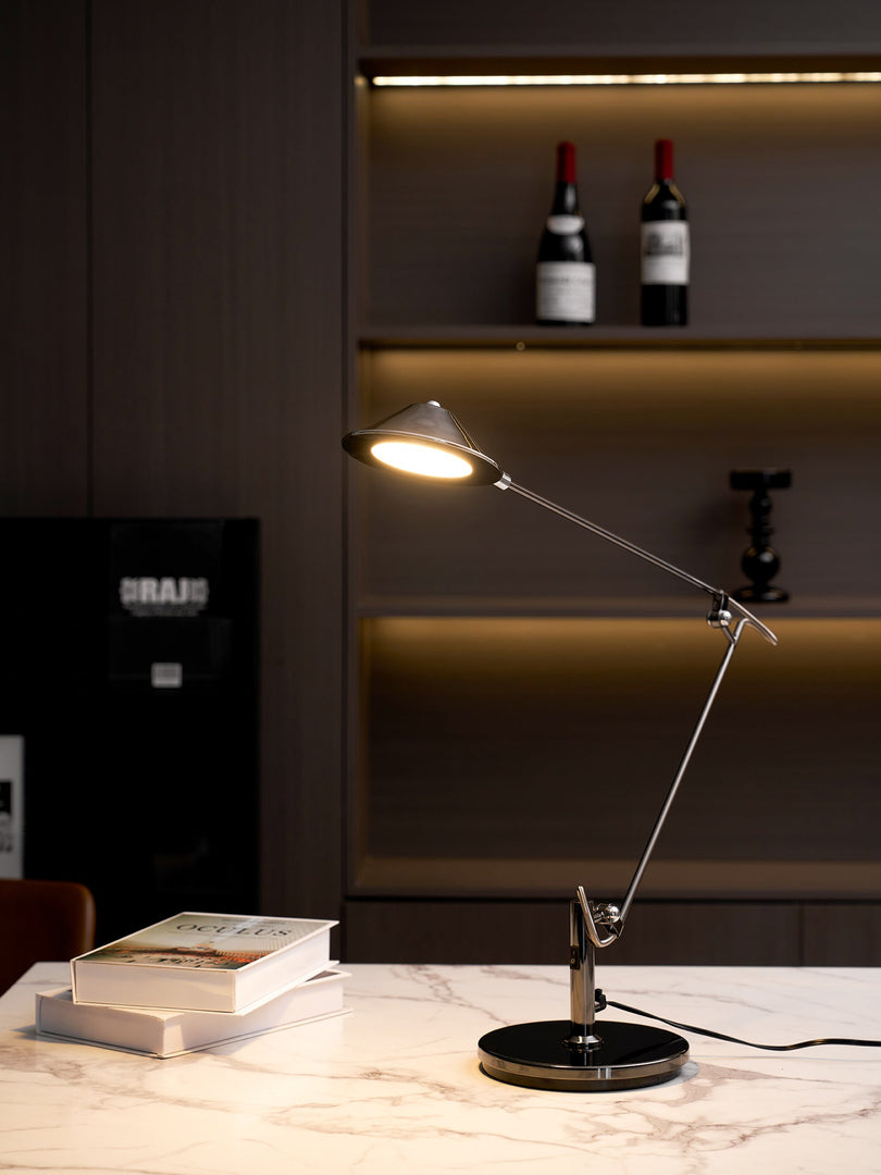 Verstellbare Schwarze Büroarbeitslampe