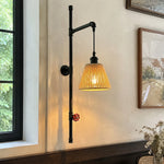 Bild in Gallery-Viewer laden, Pipe wall sconce beside framed wall decor