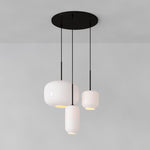 Load image into Gallery viewer, Lumivelle Pebble Glass Chandelier - 3-Light Modern Pendant Style
