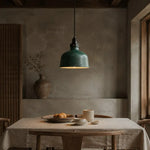 Charger l'image dans la visionneuse de galerie, Green pendant in a rustic interior