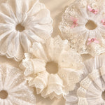Load image into Gallery viewer, Vintage Lace Lamp Shade Covers with Bows, Pearls &amp; Floral Details