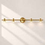 Charger l'image dans la visionneuse de galerie, Aurelia Brushed Brass Adjustable Vanity Wall Light
