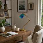 Bild in Gallery-Viewer laden, Emerald Cove table lamp on writing desk