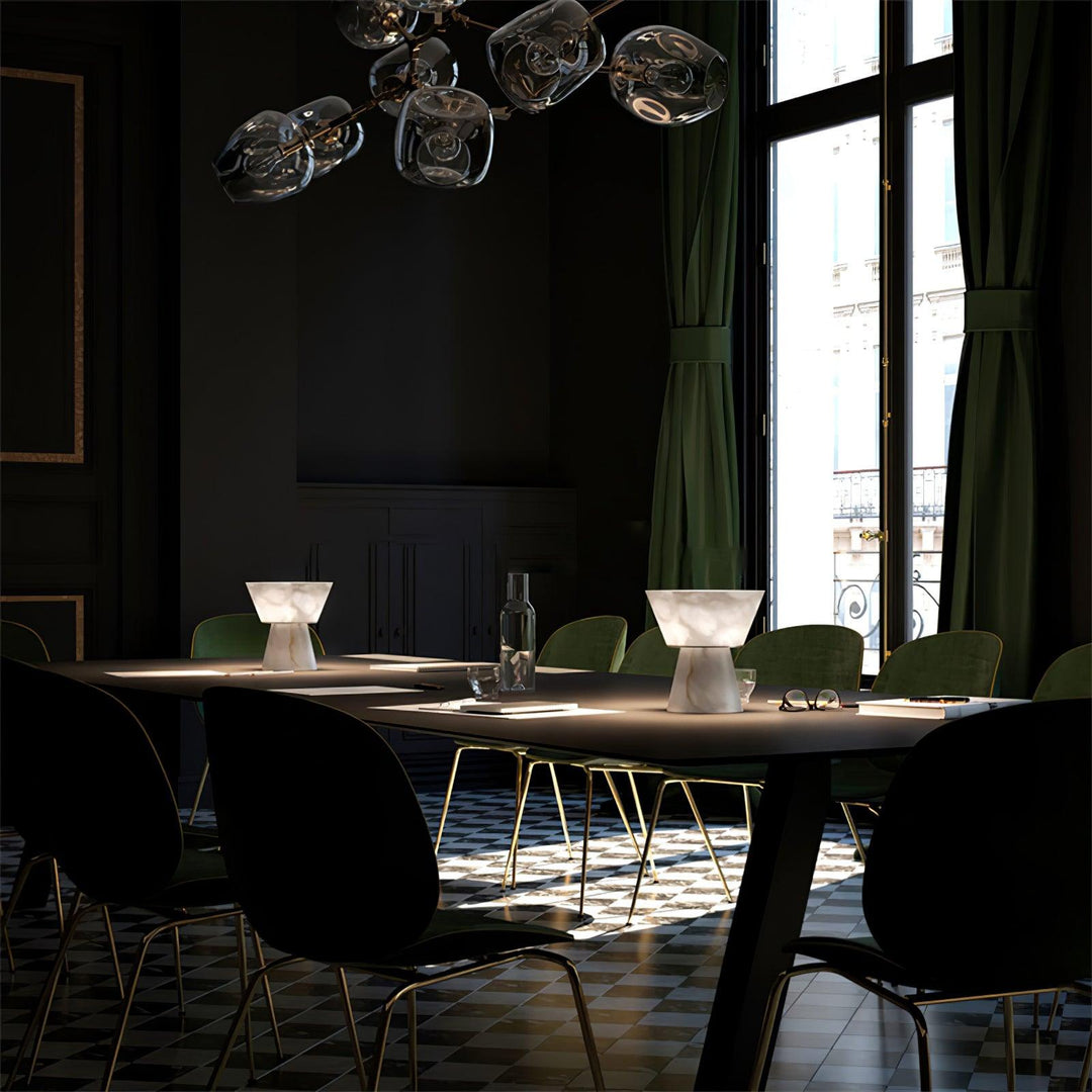 Beta Marmor Alabaster Tischlampe