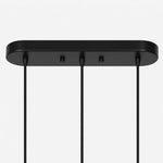 Load image into Gallery viewer, Rectangular ceiling canopy and three suspension line detail